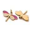 304 Stainless Steel Enamel Charms STAS-U061-24G-C-2