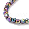 Electroplated Non-magnetic Synthetic Hematite Beads Strands G-G862-02B-3