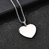 304 Stainless Steel Blank Pendant Necklaces NJEW-P329-04B-P-2