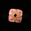 Alloy Enamel Bead Caps FIND-WH0110-825G-04-1