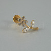 G23 Titanium Alloy Pave Clear Cubic Zirconia Labrets FS-WG13971-04-1