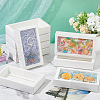Foldable Paper Drawer Boxes with Clear Plastic Cover CON-WH0095-68A-03-5
