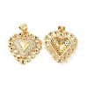 Brass Micro Pave Colorful Cubic Zirconia Pendants ZIRC-L103-003G-1