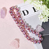 Globleland 30Pcs Luminous Handmade Gold Sand Lampwork Beads LAMP-GL0001-03-6