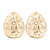 Brass Micro Pave Clear Cubic Zirconia Pendants KK-S356-538G-NF-1