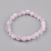 Natural Rose Quartz Stretch Bracelets BJEW-JB03950-03-1