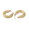 201 Stainless Steel Half Hoop Earrings for Women EJEW-G385-24G-2