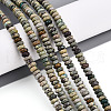 Natural Aqua Terra Jasper Beads Strands G-T140-83-1