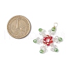 Electroplate Glass Beads Pendants PALLOY-JF03086-2