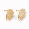 Brass Stud Earring Findings X-KK-N186-62G-2