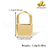 Simple S925 Sterling Silver Lock Hoop Earrings AO0000-2