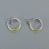 C-shaped Brass Stud Earrings WZ1638-4