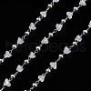 Handmade Brass & Glass Bead Chains CHC-L051-03P-01-1