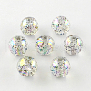 Round AB Color Transparent Acrylic Beads TACR-D005-10mm-06-1