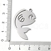 Non-Tarnish 304 Stainless Steel Pendants STAS-R116-07P-3