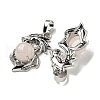 Natural Rose Quartz Pendants G-G111-01P-08-2