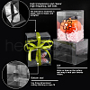 Folding Transparent PET Tea Storage Boxes CON-WH0106-08D-4