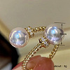 Brass Micro Pave Clear Cubic Zirconia Cuff Rings for Women FS-WG3C0F1-01-5