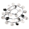 Natural Tourmalinated Quartz Beads Strands G-Q183-B10-01-3