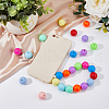 DICOSMETIC 120Pcs 12 Colors Opaque Acrylic Beads MACR-DC0001-07-4