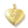 Brass Locket Pendants KK-C092-25G-09-1