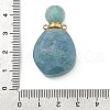 Faceted Natural Green Quartz Openable Perfume Bottle Pendants G-E564-08D-G-5