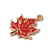 Thanksgiving Day Theme Alloy Enamel Pendants ENAM-M002-03G-03-2