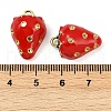 Brass Enamel Pendants KK-R224-14C-G-3