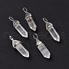 Natural Quartz Crystal Pendants G-K329-53P-2