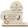 Wooden Heart Table Decorations DJEW-WH0017-006-1