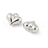 Heart Brass Charms KK-M327-02A-P-2