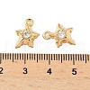 Brass Micro Pave Cubic Zirconia Pendants KK-S531-12G-F-3