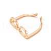 Brass Glasses Frame Open Cuff Ring for Women RJEW-F140-140KCG-3