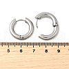 Tarnish Resistant 202 Stainless Steel Huggie Hoop Earrings EJEW-O087-08O-P-2