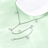 304 Stainless Steel Teardrop Tassel Y Necklaces NJEW-R026-24P-3