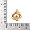 Nuggets Brass Pendant Cabochon Settings for Pearl KK-B137-06G-3