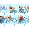 10 Styles Transparent Spray Painting Crackle & Glass Pearl Glass Beads GLAA-YW0003-54-4