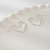 S925 Sterling Silver Heart Stud Earrings DR3951-3