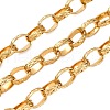 304 Stainless Steel Textured Rolo Chains STAS-P386-08G-1