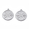 Non-Tarnish 201 Stainless Steel Pendants STAS-N098-074P-3