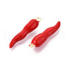 Brass Enamel Pendants KK-N257-50G-2