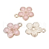Light Gold Plated Alloy Enamel Pendants X-ENAM-R136-17A-3