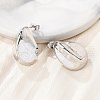 304 Stainless Steel Stud Earrings EJEW-D319-09A-P-2