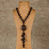 Bohemian Style Natural Coconut Beaded Pendant Tassel Necklaces for Women FS-WGFADBE-07-1