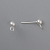 304 Stainless Steel Stud Earring Findings STAS-H410-10S-B1-2
