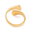 304 Stainless Steel Triangle Open Cuff Ring foe Women RJEW-C086-19-G-3