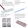 Chinese Seal Stamp Cutting and Stone Seal Carving Hand Tools Set TOOL-WH0029-03-8