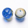 Ocean Style Round Handmade Lampwork Beads LAMP-F006-15-3