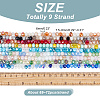 ARRICRAFT 9 Strands 9 Color Electroplate Glass Beads Strands EGLA-AR0001-21-2