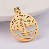 Ion Plating(IP) 304 Stainless Steel Pendants STAS-M245-31G-2